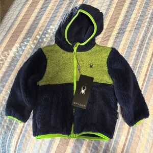 Spyder Hooded Zip Front Jacket sz 24 month